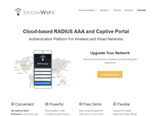 Tablet Screenshot of ironwifi.com